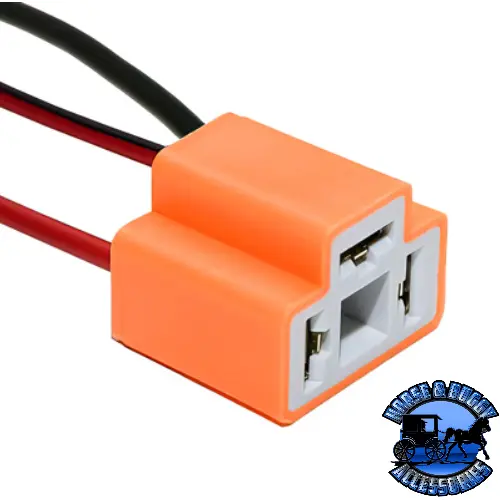 Up-98351 3-Wire Universal 9003 & H4 High Temp (300 C) Halogen Sealed Beam Headlight Connector, 1 Pc. 1