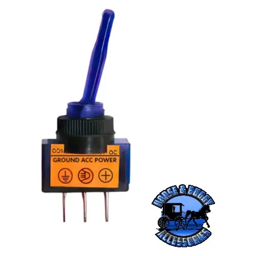 Up-98354 Blue Illum Toggle 20 Amp 12V S.P.S.T. On/Off 1 Pc. 1