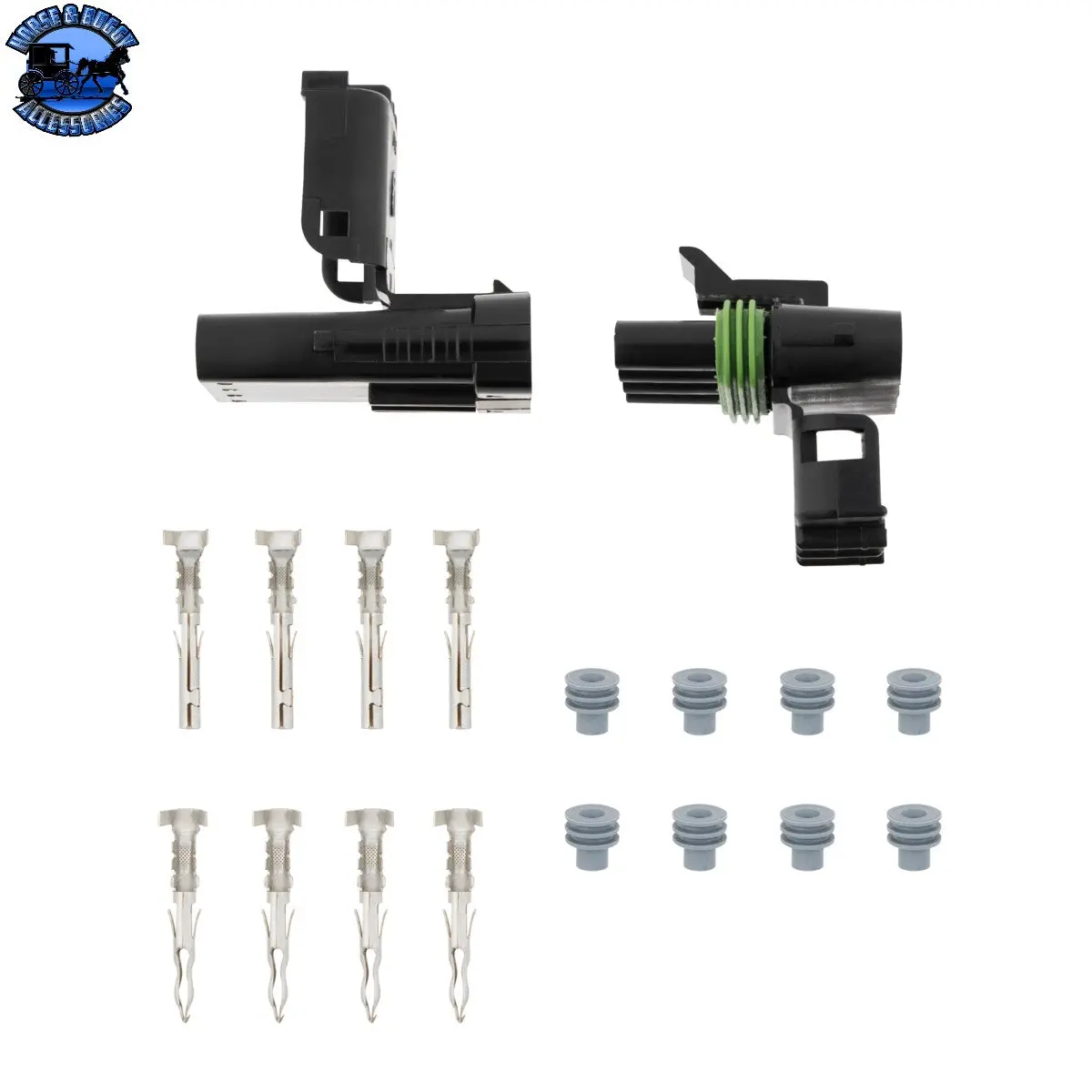 Up-98464 14-16 Four Cavity Weather Pack Connector Project Kit 1 Set 1