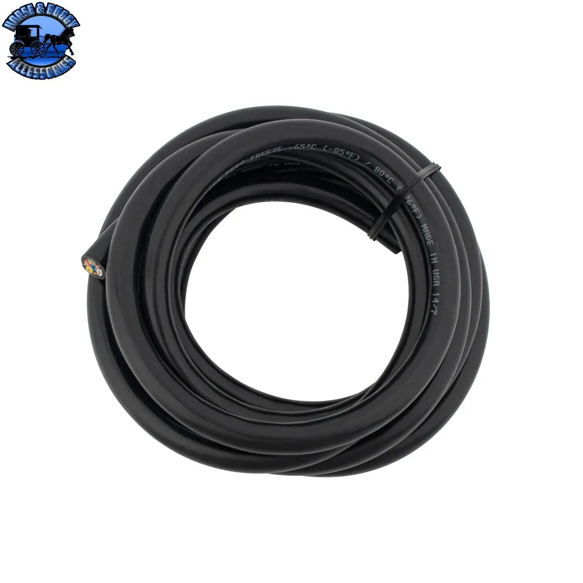 Up-98482 14 Awg 7-Way Black Jacketed Trailer Wire 10 Ft 1