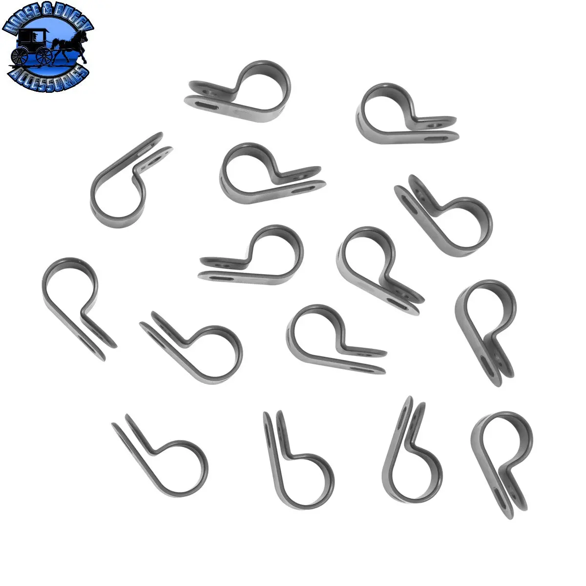 Up-98510 1/2" Black Nylon Cable Clamp (15-Pack) 1