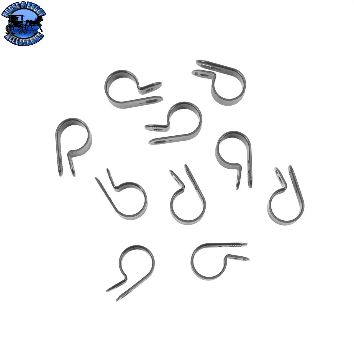 Up-98511 5/8" Black Nylon Cable Clamp (10-Pack) 1