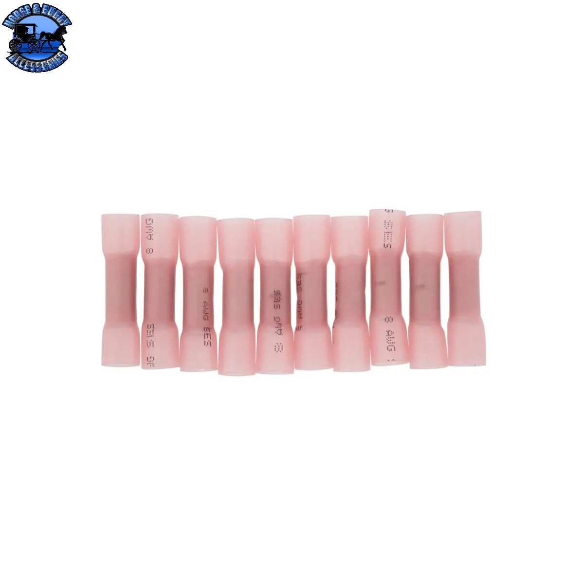 Up-98529 8 Awg Red Crimp & Heat Shrink Seal Butt Connector (10-Pack) 1