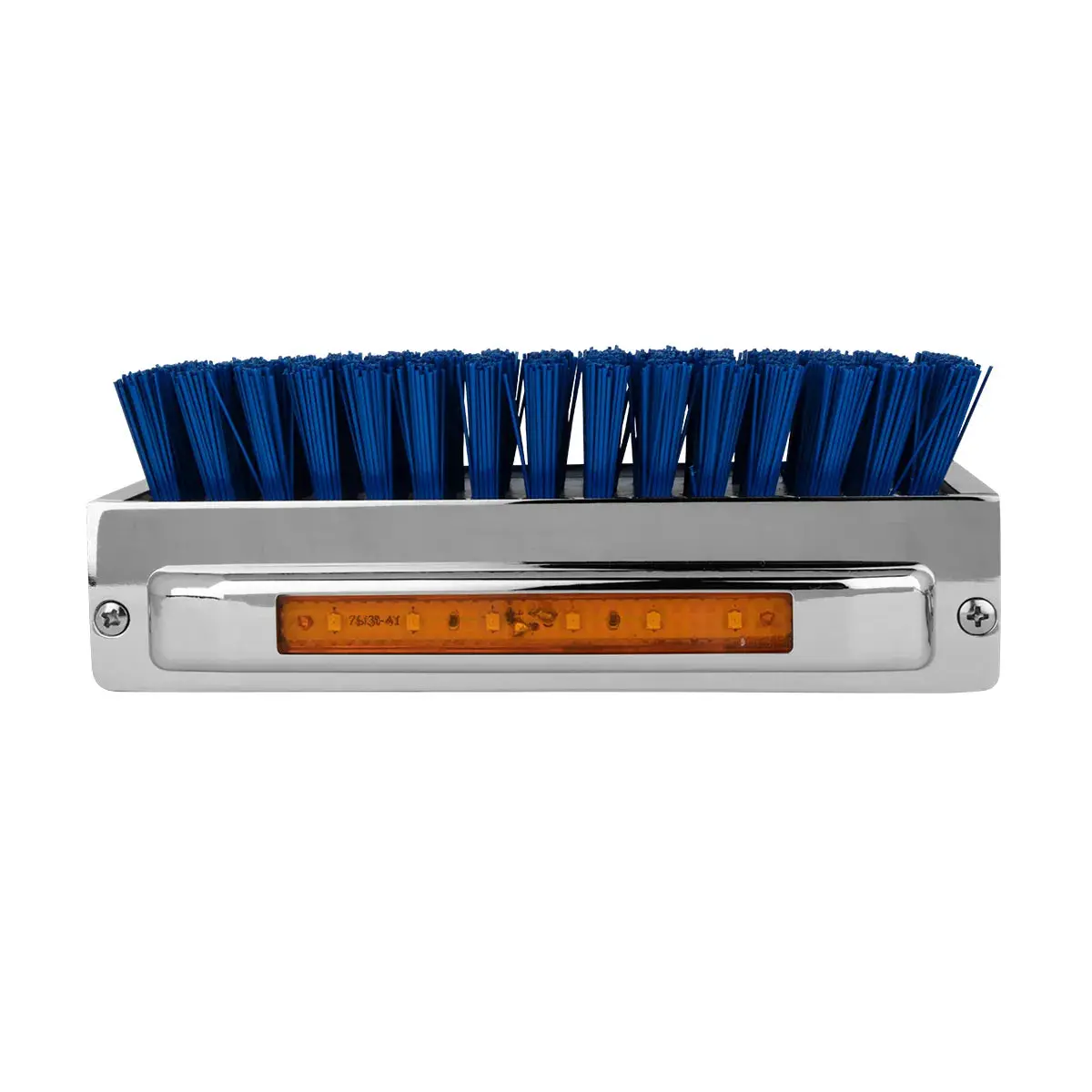 98982 Chrome  Alum. Boot Caddie W/ Blue Brush & Amber/Amb 6 Led Light 1