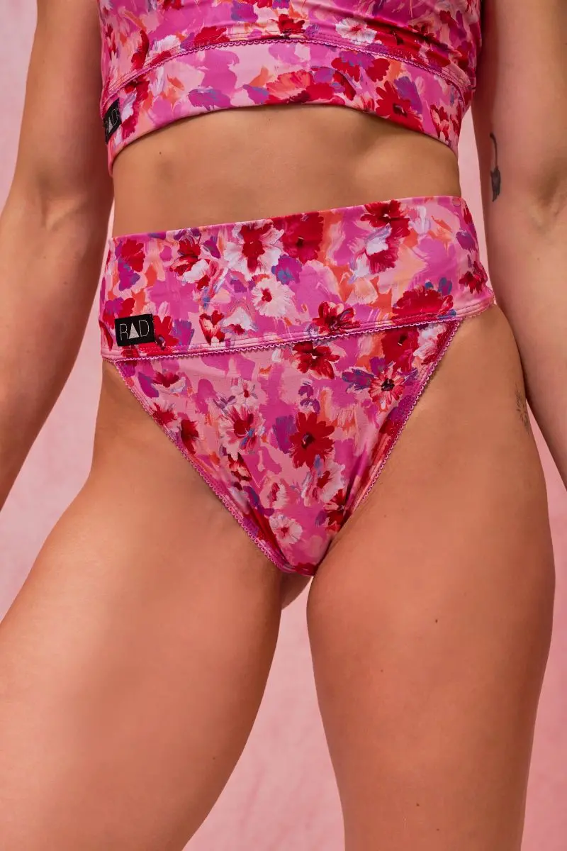 Rad Paradiso Melita Bottoms - Pink Floral 1