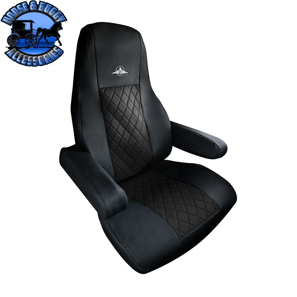 Riggear Napa Faux Leather Seat Cover Set For 2008-2025 Freightliner Cascadia 2