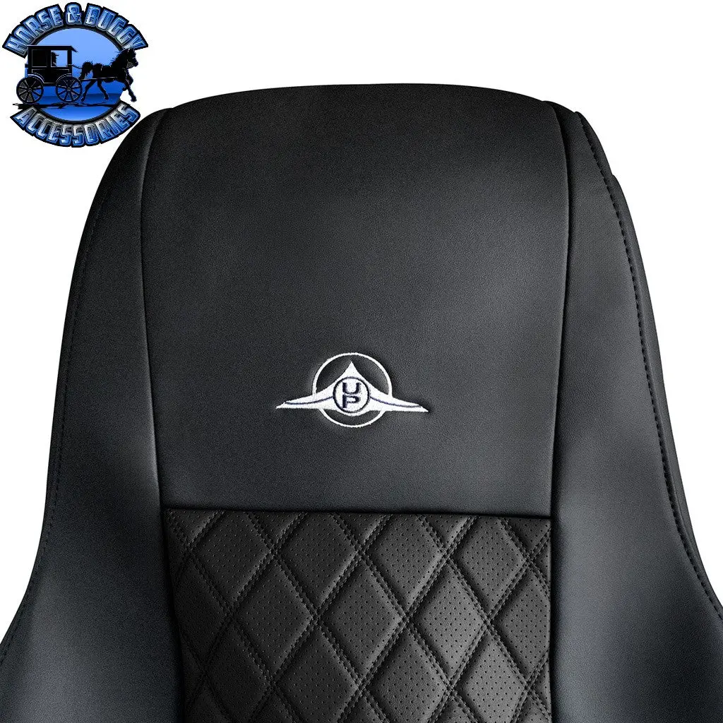 Riggear Napa Faux Leather Seat Cover Set For 2008-2025 Freightliner Cascadia 4