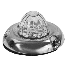 Legendary 1-1/2 Inch Watermelon Style Light W/ Curved Bezel - Blue Led / Clear Glass Lens 09-160102247 1