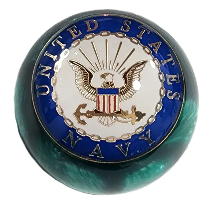 Pearl Green United States Navy Shift Knob (1/2"-13 Female Threads) 1