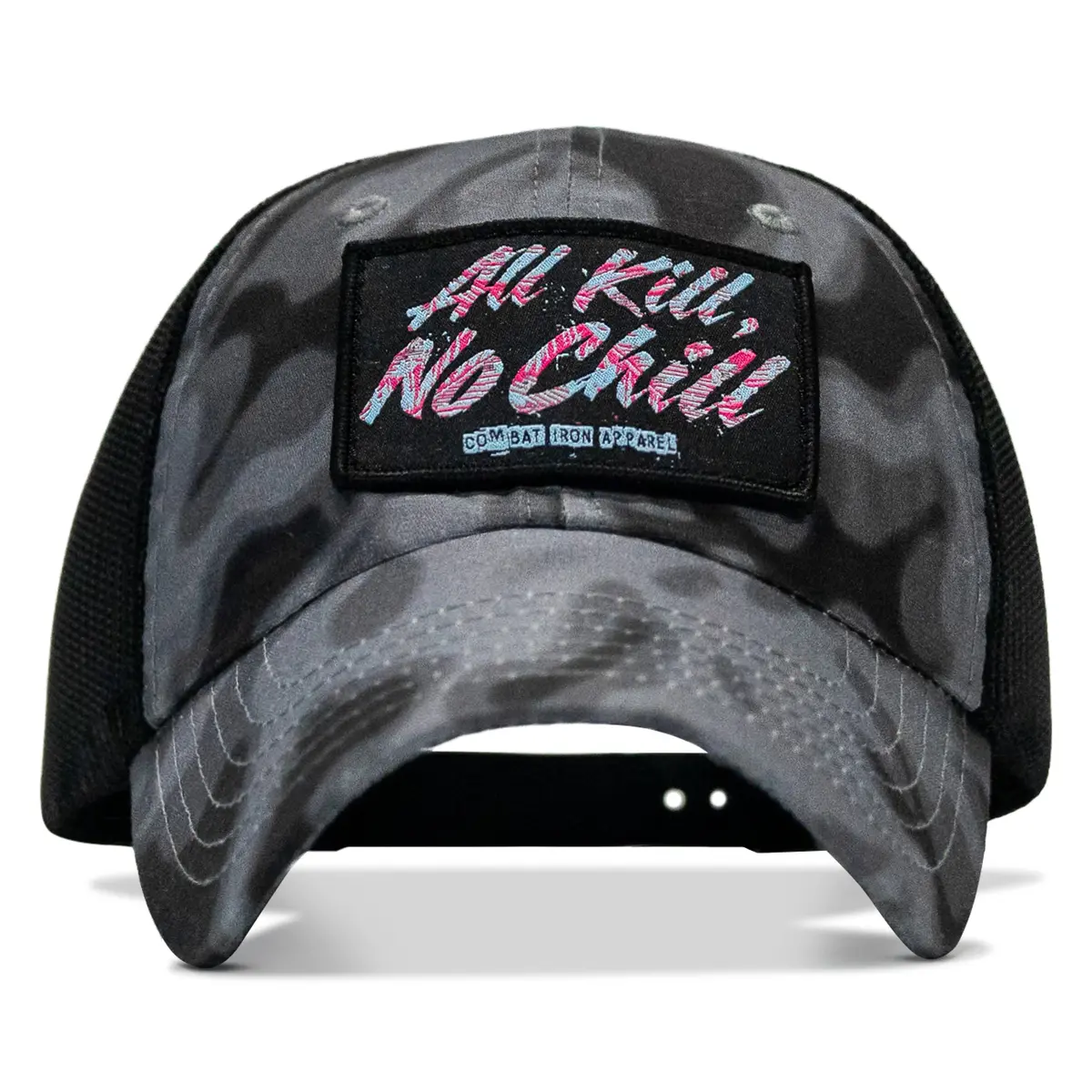 All Kill No Chill Patch Tactical Ripstop Mesh Snapback Hat 2