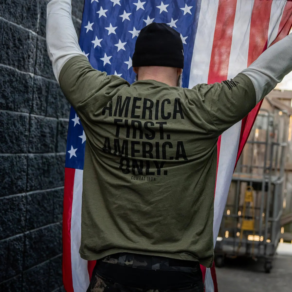 America First. American Only. Men's T-Shirt 13