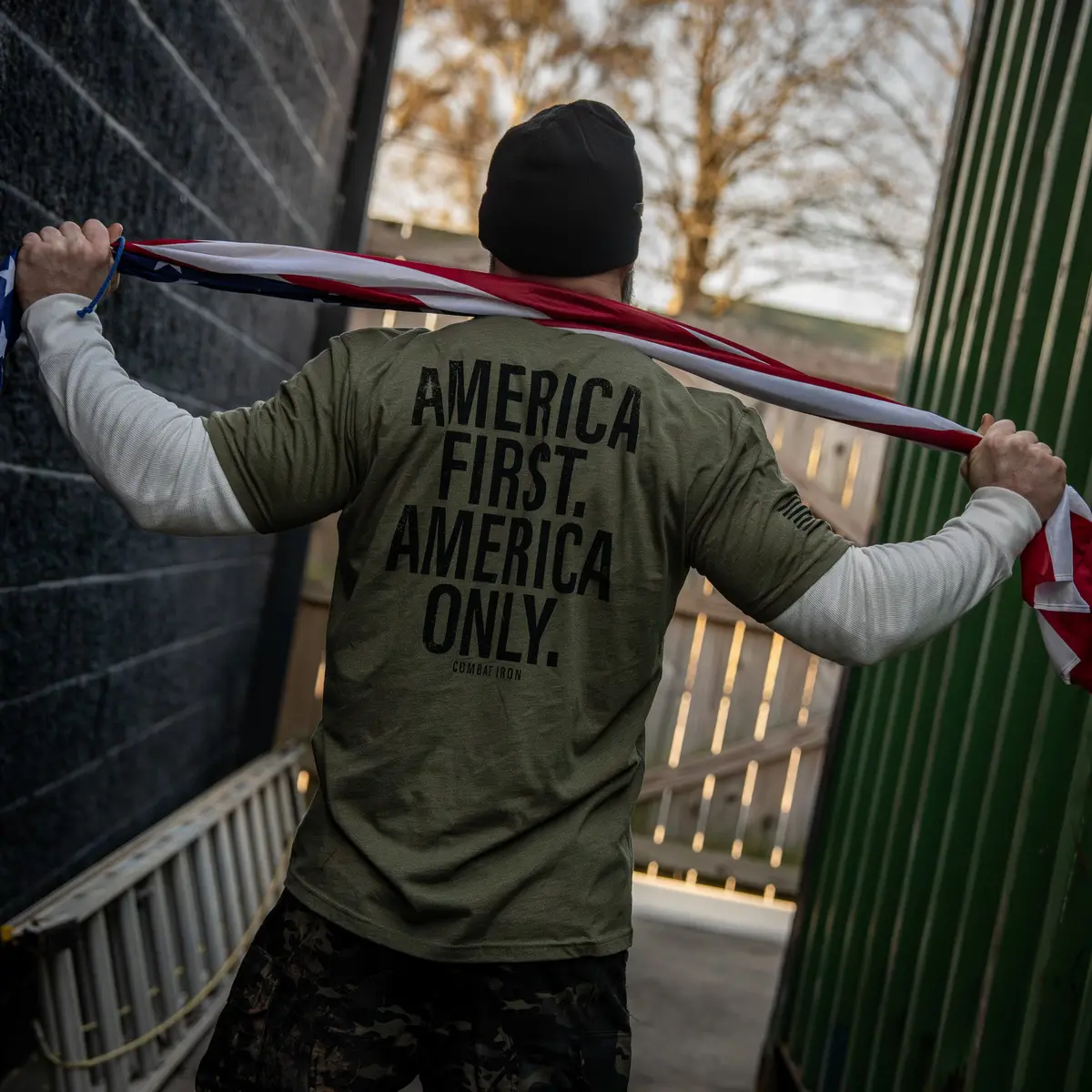 America First. American Only. Men's T-Shirt 15
