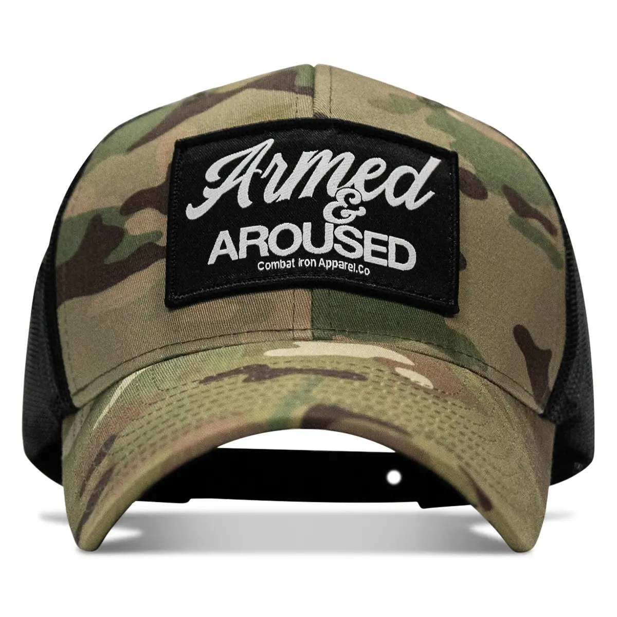 Armed & Aroused Patch Snapback Hat 3