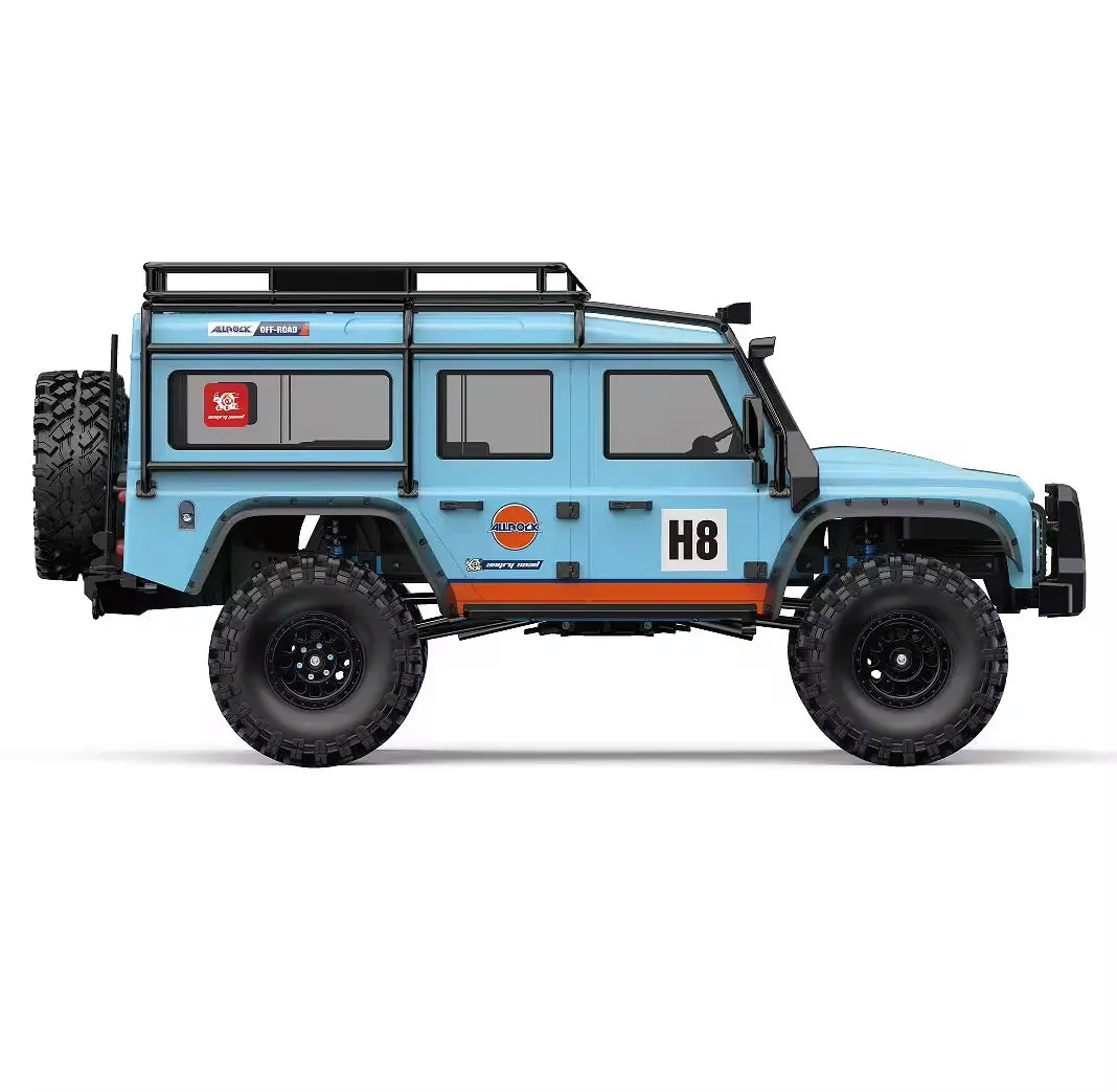 Mjx 1/8 Allrock H8h+ V3 Defender Foc Brushless 3S Alum Axles App 4Wd Rc Crawler. 1