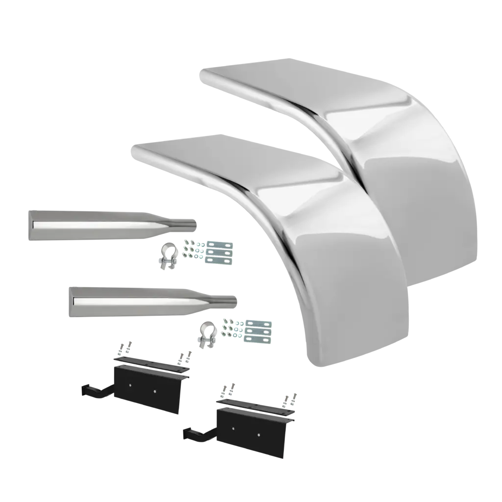 #Ba505ht-Kit Hogebuilt 72" Half Fender Stainless Steel Pair (Includes Universal Brackets) 1