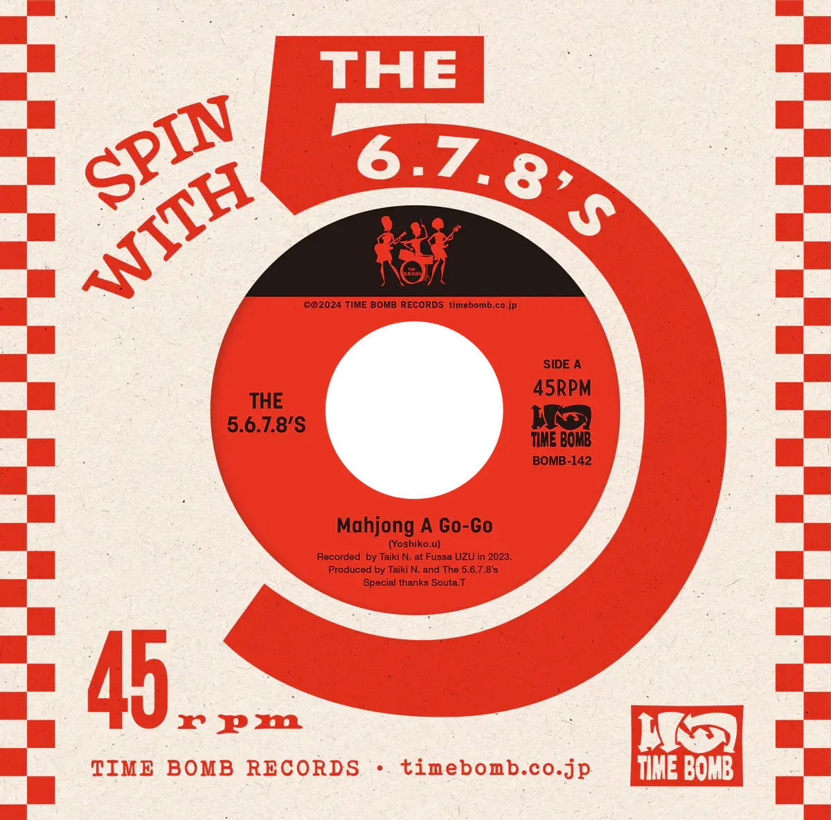 The 5.6.7.8’S - Mahjong A Go-Go / Ah, So -7” Single 1
