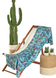Novelty Microfiber Beach Towel Turquoise Cowboy Rock And Roll Denim 1