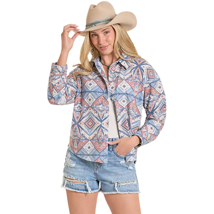 Aztec Knit Overshirt By Rock & Roll Denim 1