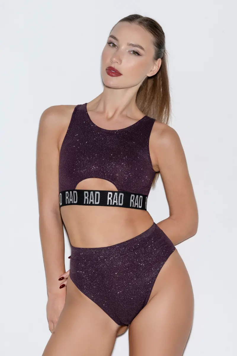 Rad Bahari Shorts - Sugar Plum Glitter 1