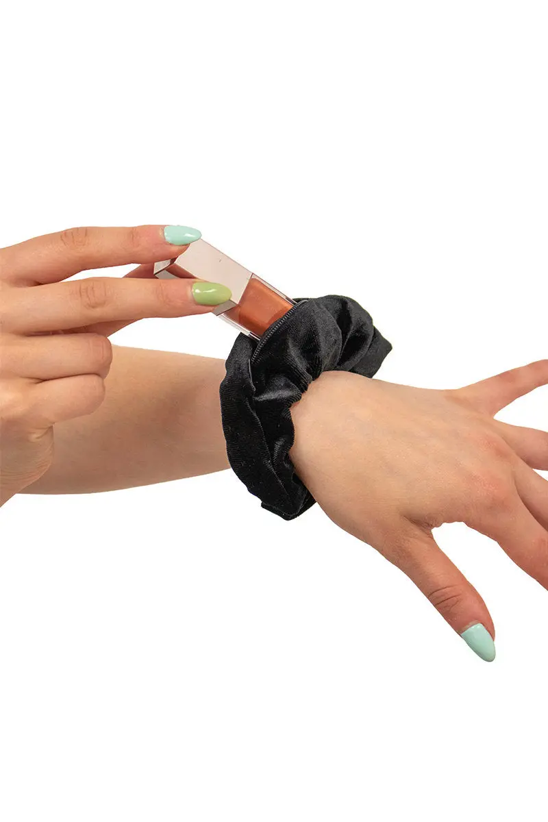 Pole Junkie Zipper Scrunchie - Onyx 1