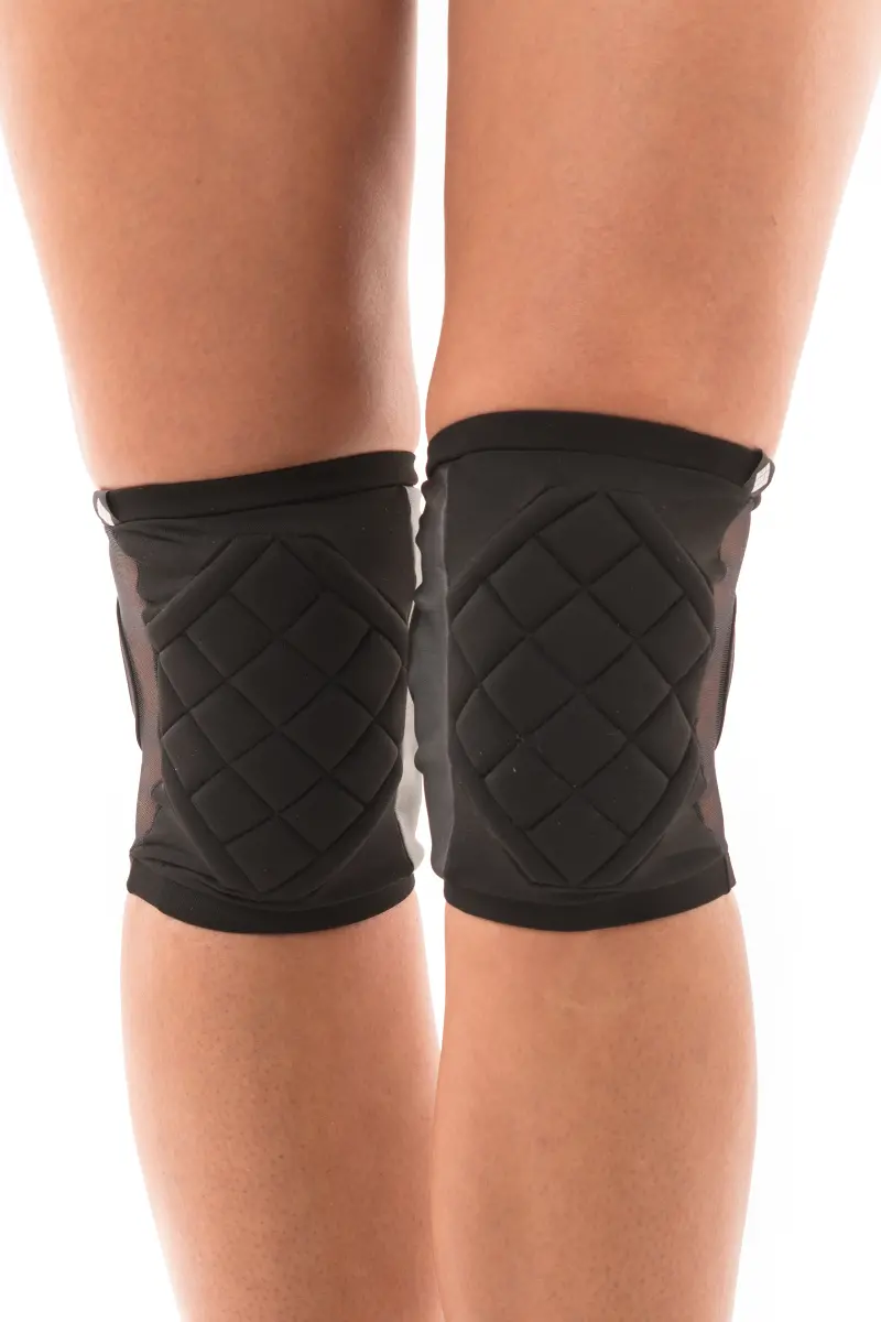 Poledancerka Highline Kneepads - Black (With Pocket) 1
