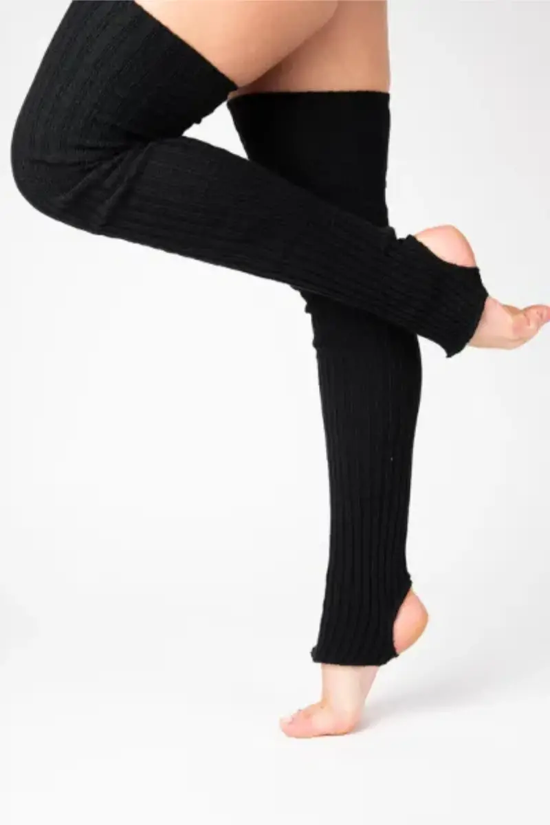 Pole Junkie Thigh High Legwarmers - Black 1