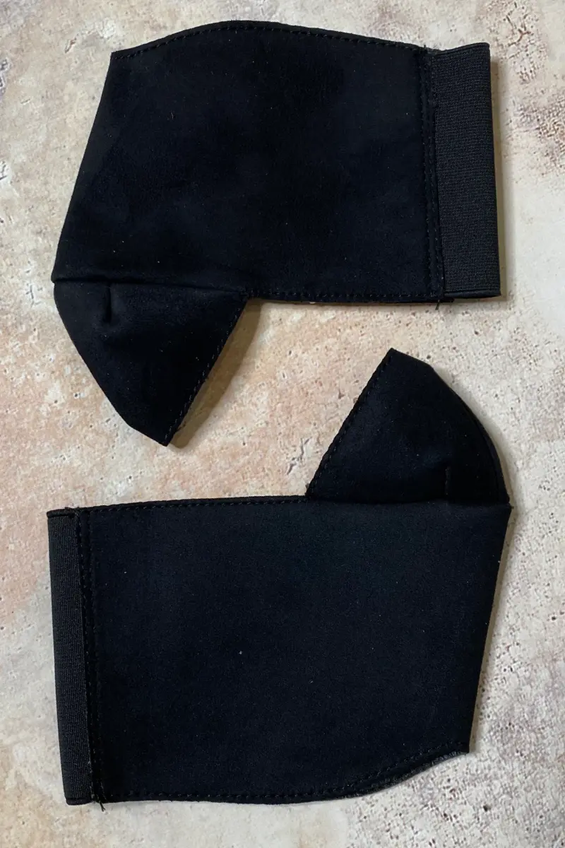 Hella Heels Classique 7Inch Boot Protector - Black Faux Suede 1