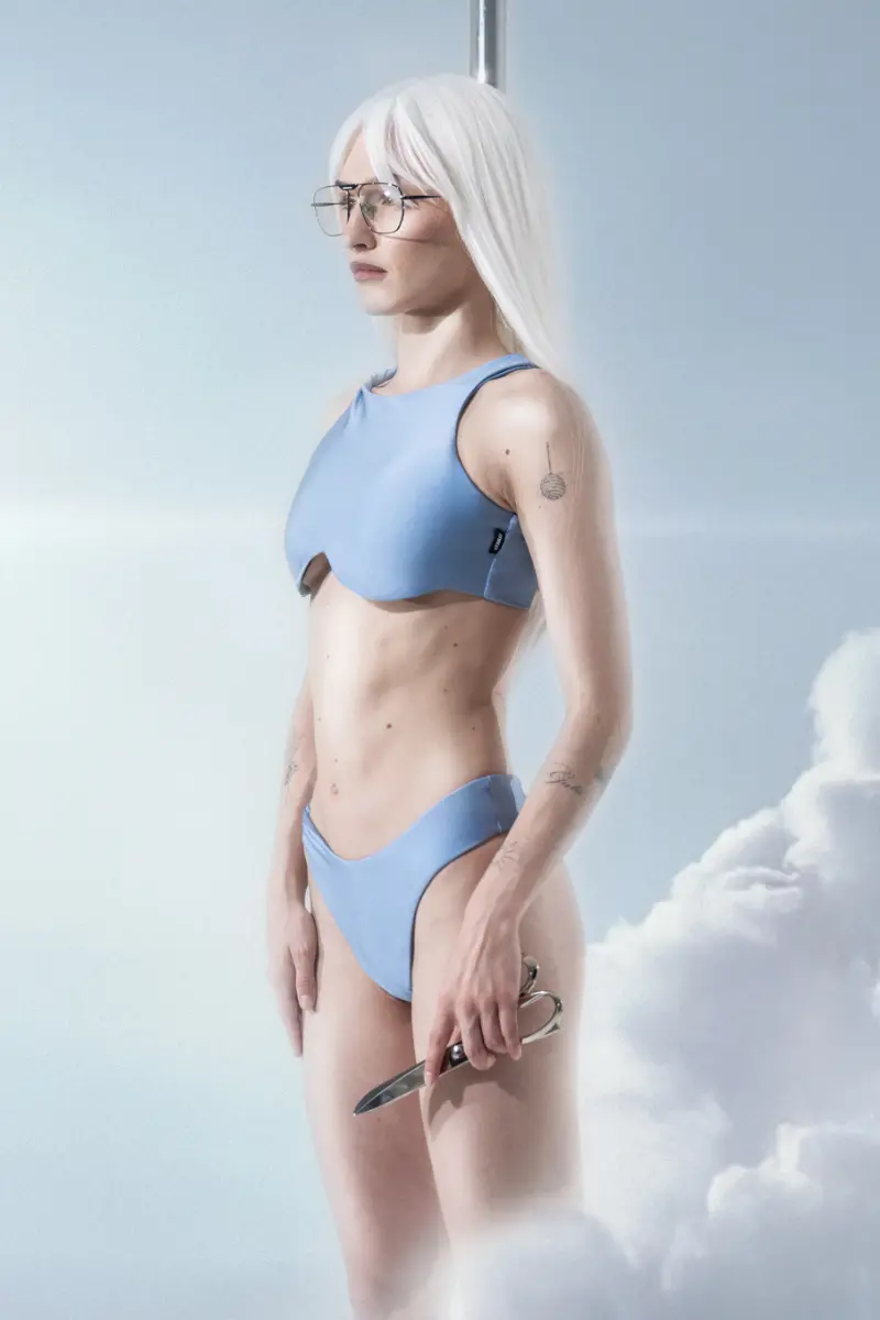 Mæd Vortex Twisted Thong - Sky 1