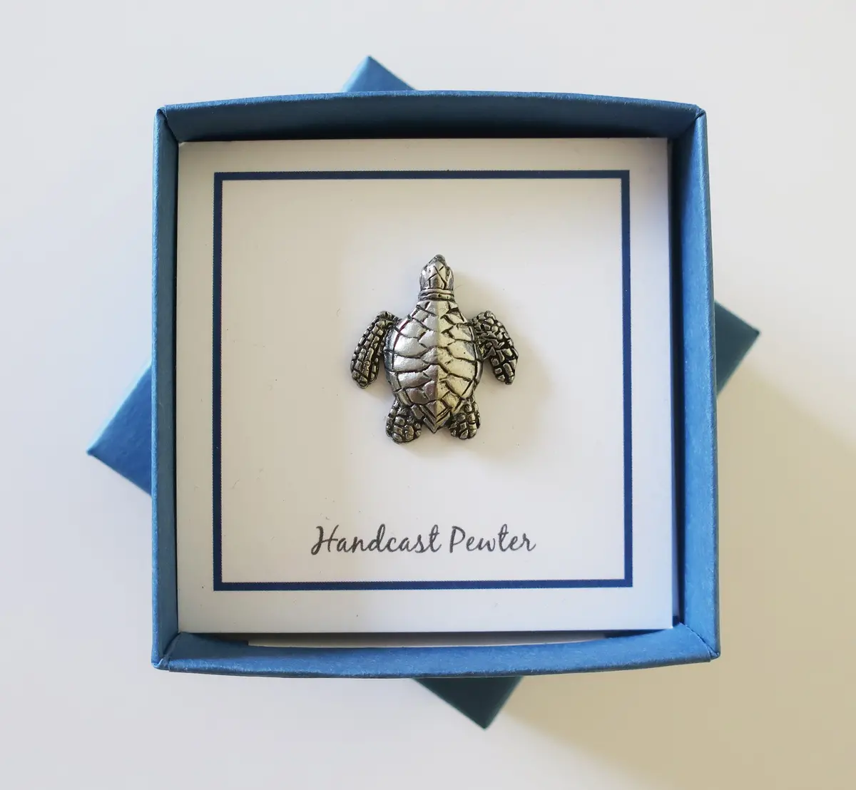 Cobalt Blue Lapel Pin Gift Box 1