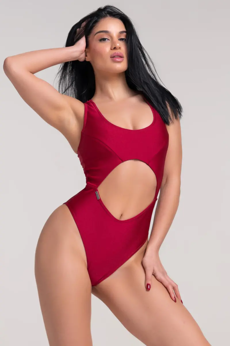 Paradise Chick Florida Bodysuit - Passion Red 1