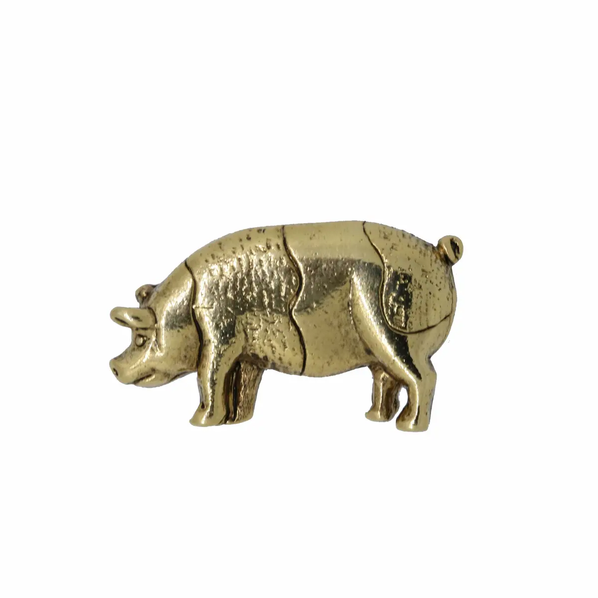 Pig Gold Lapel Pin 1