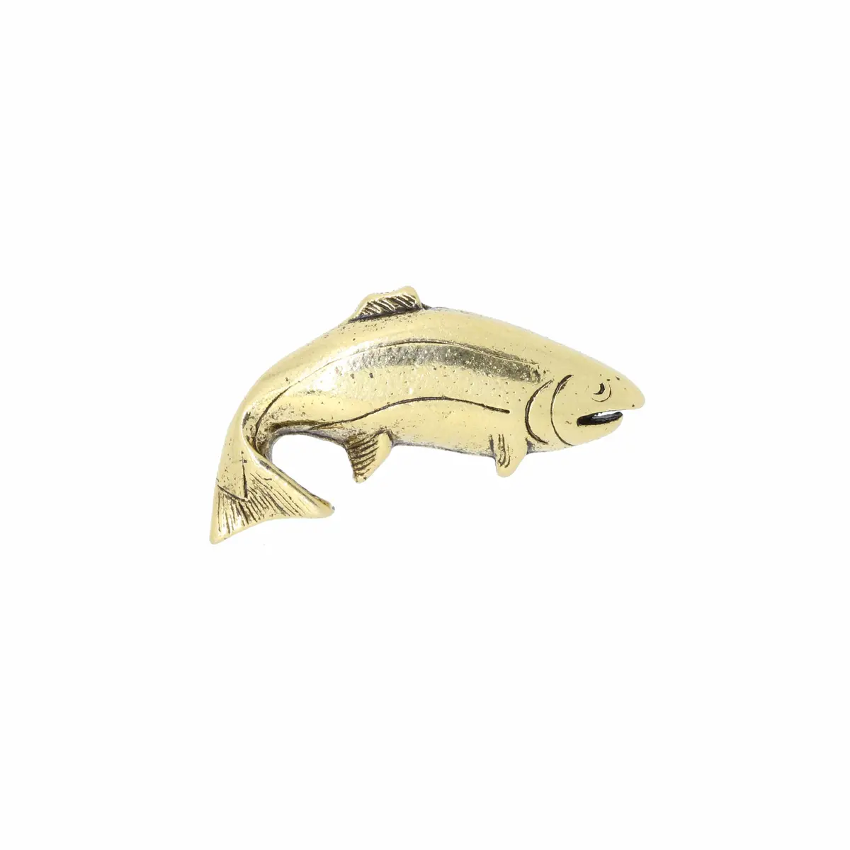 Rainbow Trout Gold Lapel Pin 1