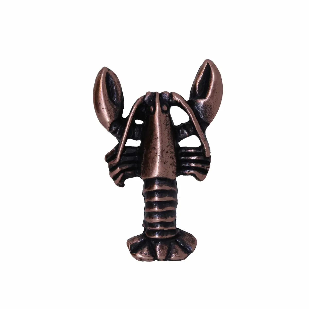 Lobster Copper Lapel Pin 1