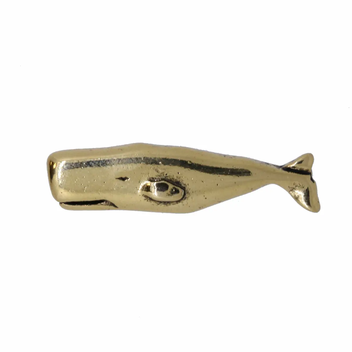 Whale Gold Lapel Pin 1