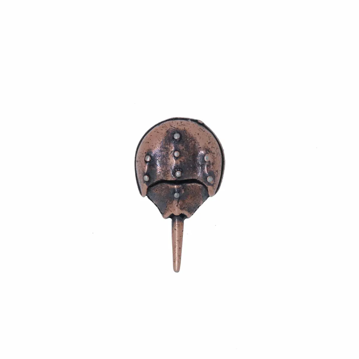 Horseshoe Crab Copper Lapel Pin 1