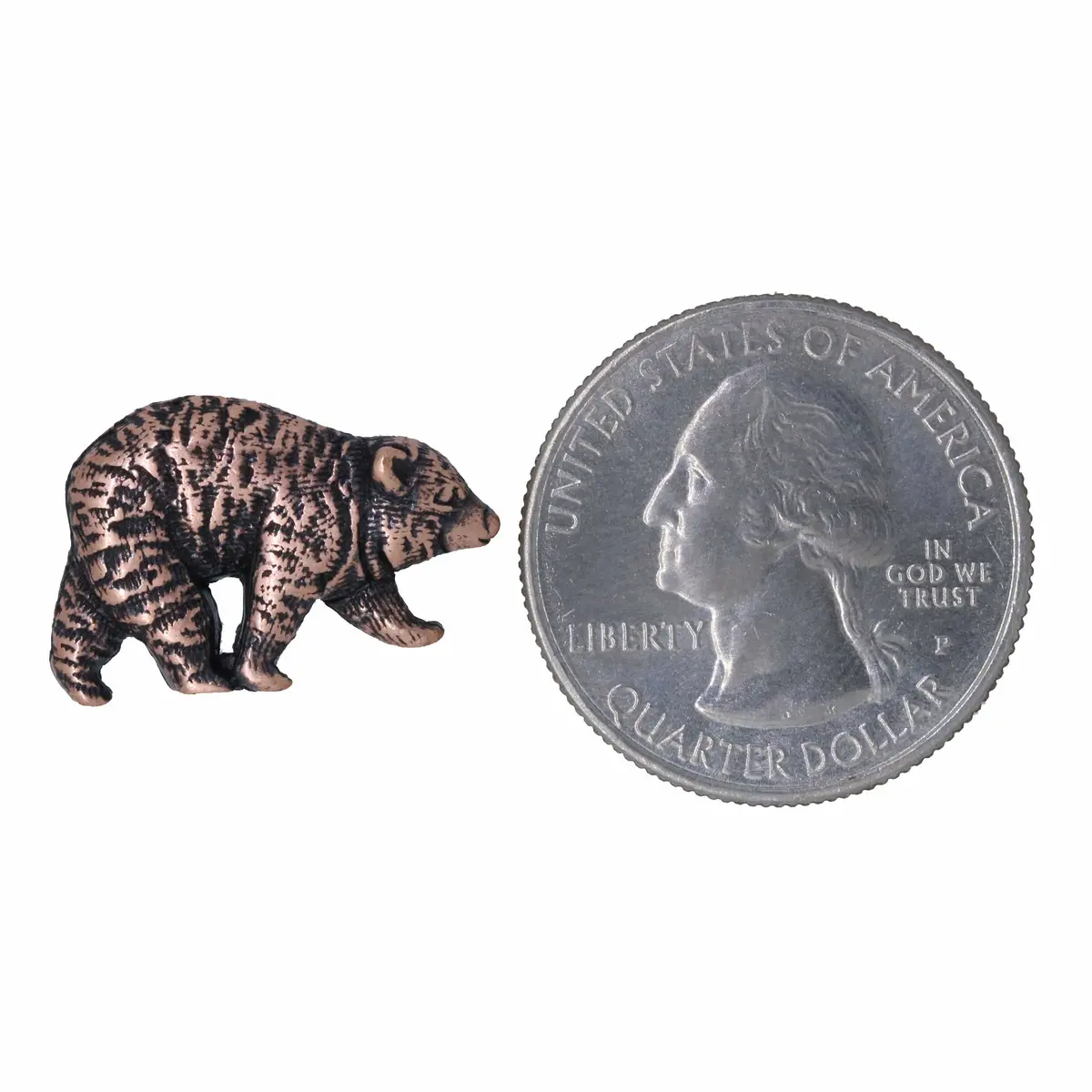 Bear Copper Lapel Pin 2