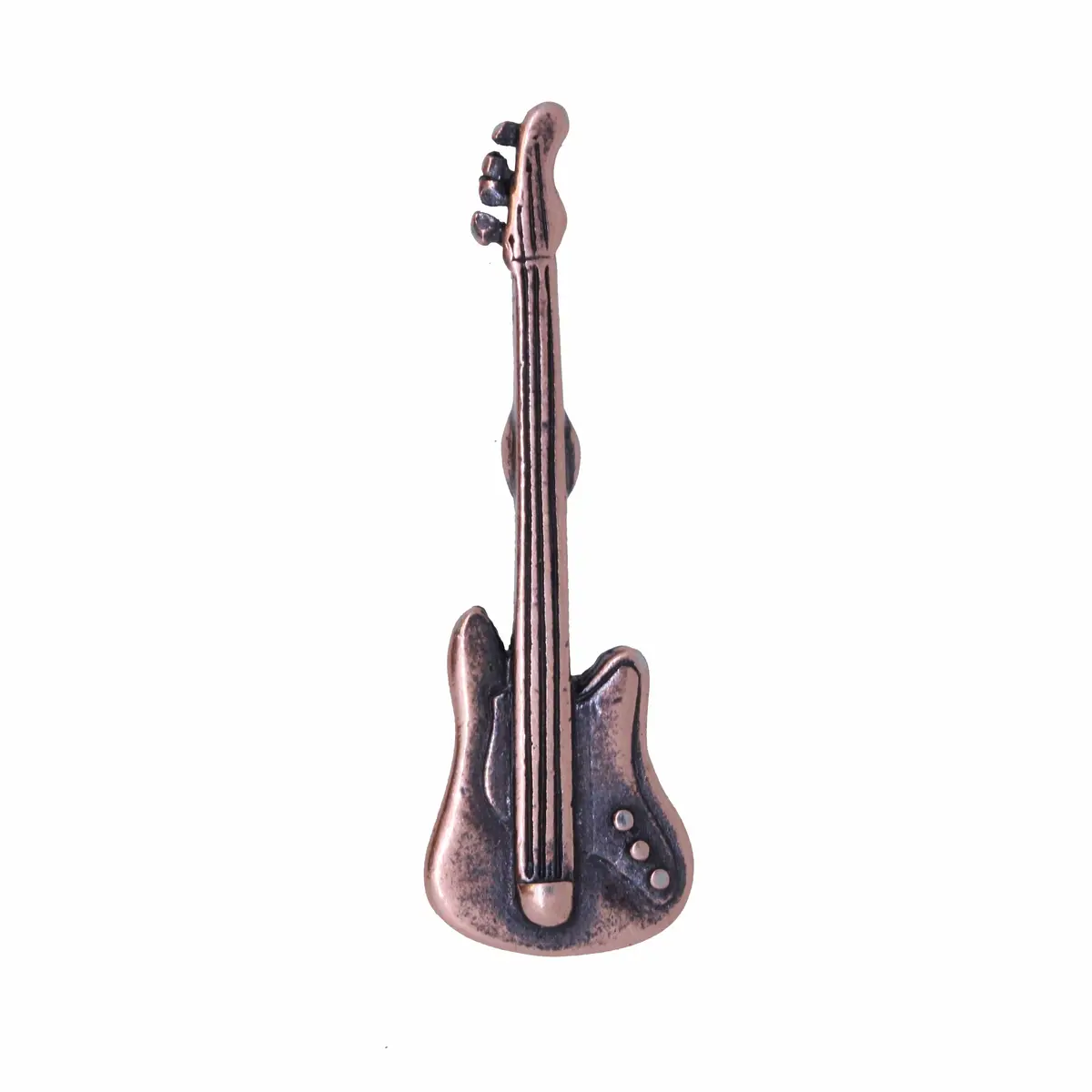 Electric Guitar Copper Lapel Pin 1
