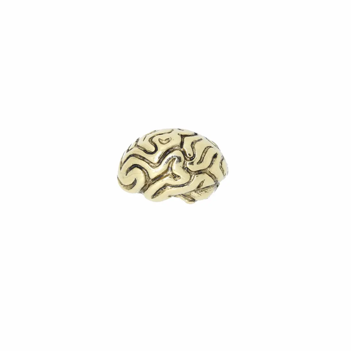 Brain Gold Lapel Pin 1