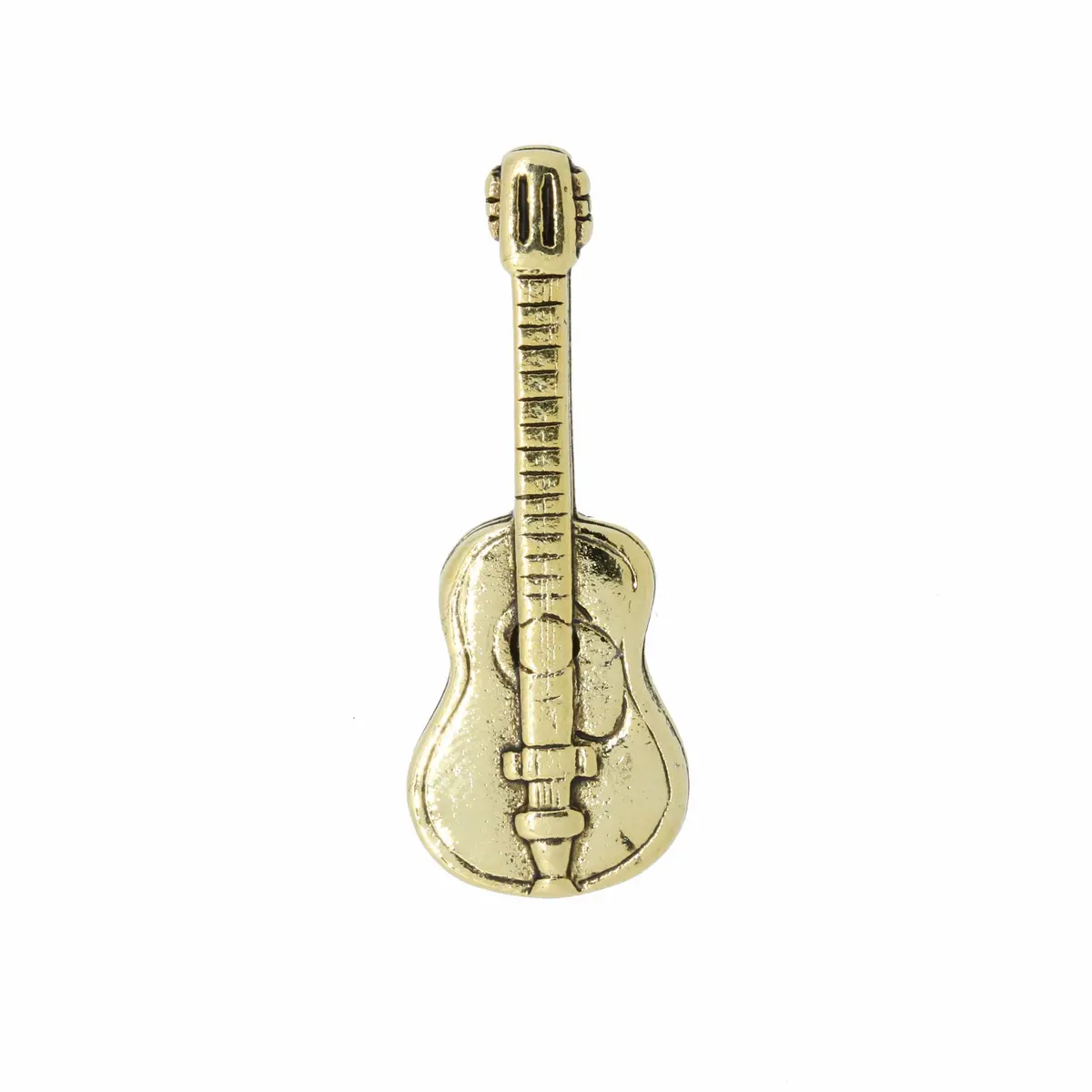 Acoustic Guitar Gold Lapel Pin 1