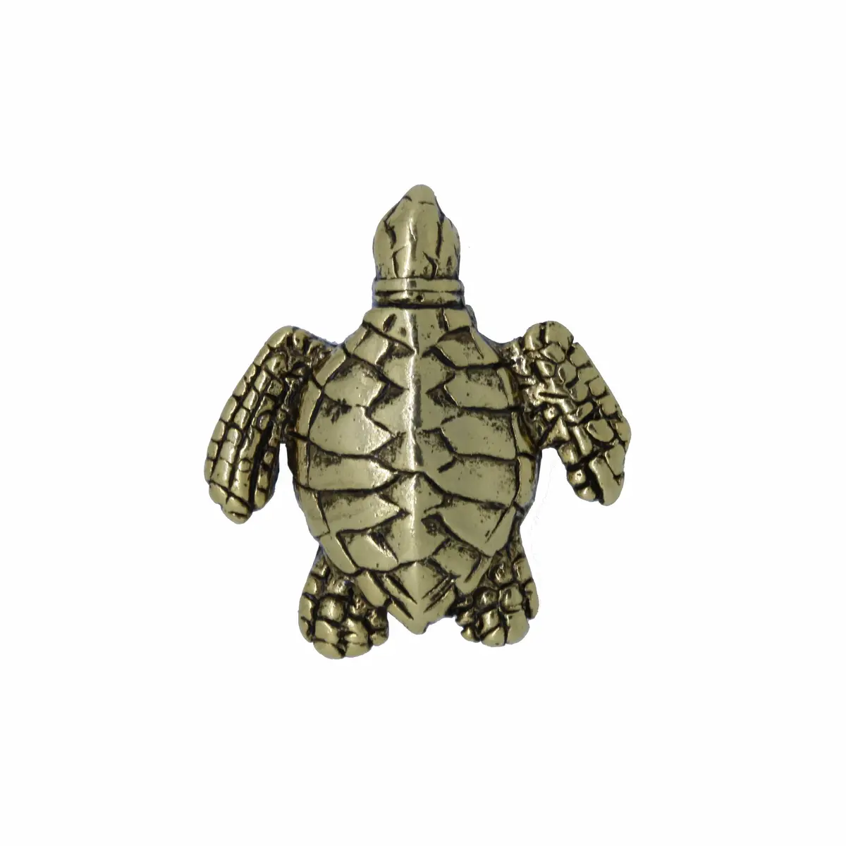 Sea Turtle Gold Lapel Pin 1