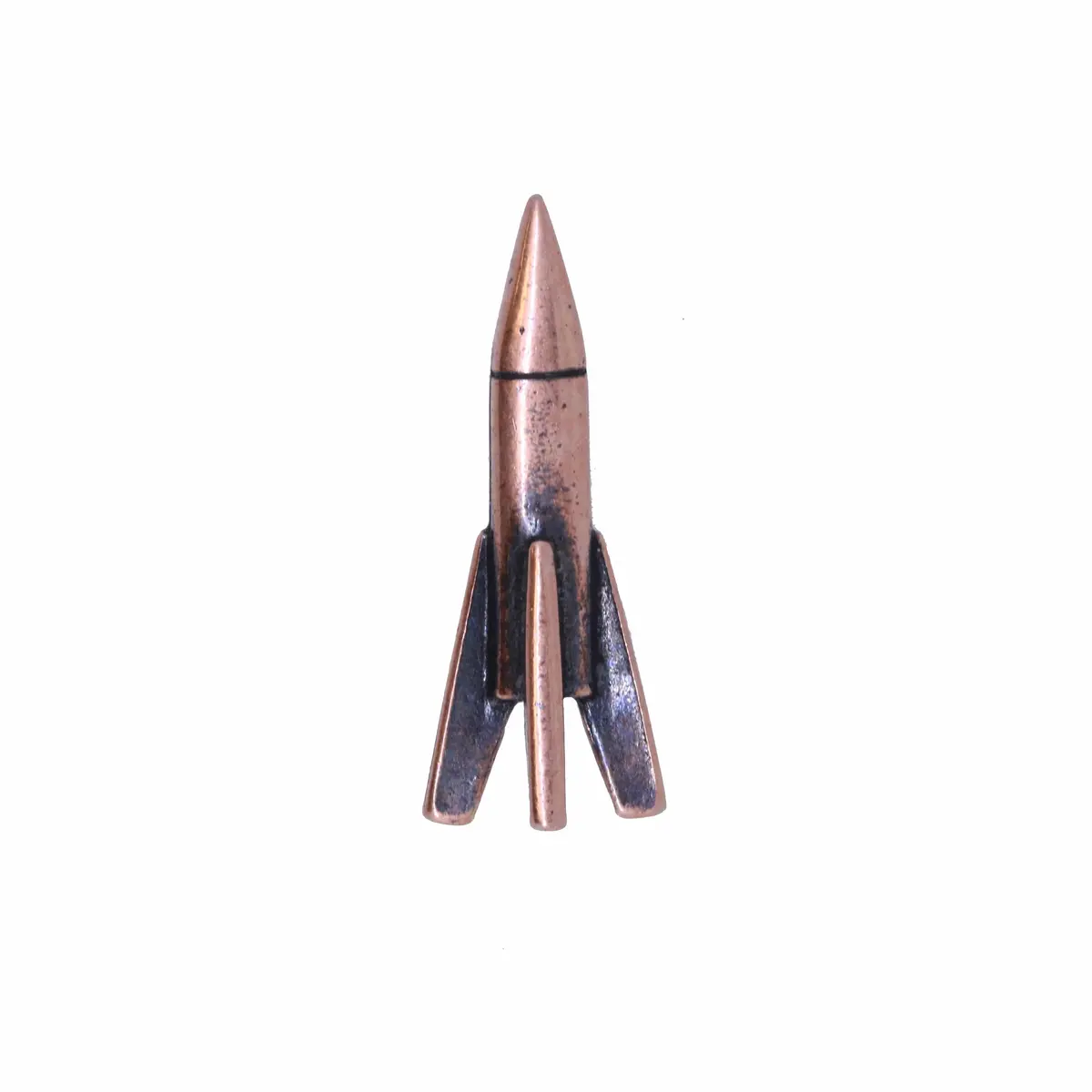 Rocket Copper Lapel Pin 1