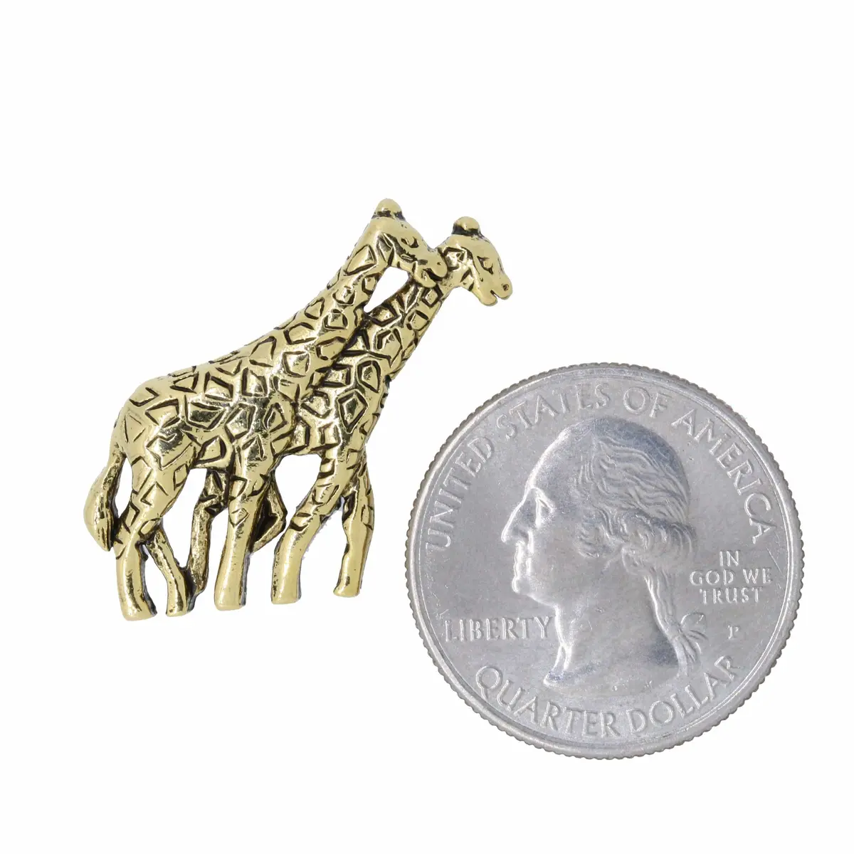 Giraffe Gold Lapel Pin 2