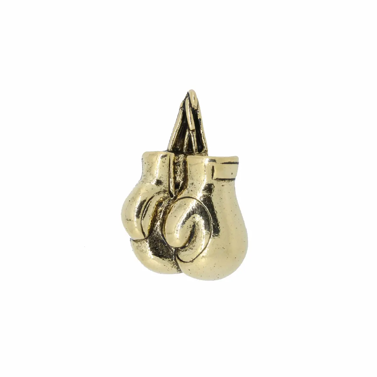 Boxing Gloves Gold Lapel Pin 1