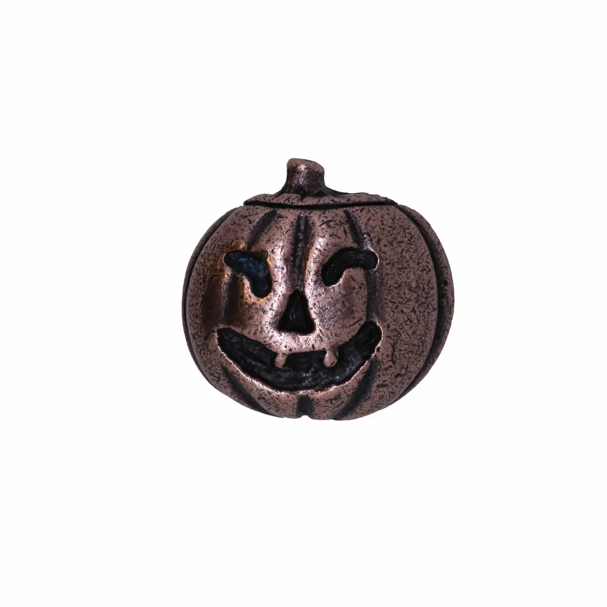 Jack O' Lantern Copper Lapel Pin 1