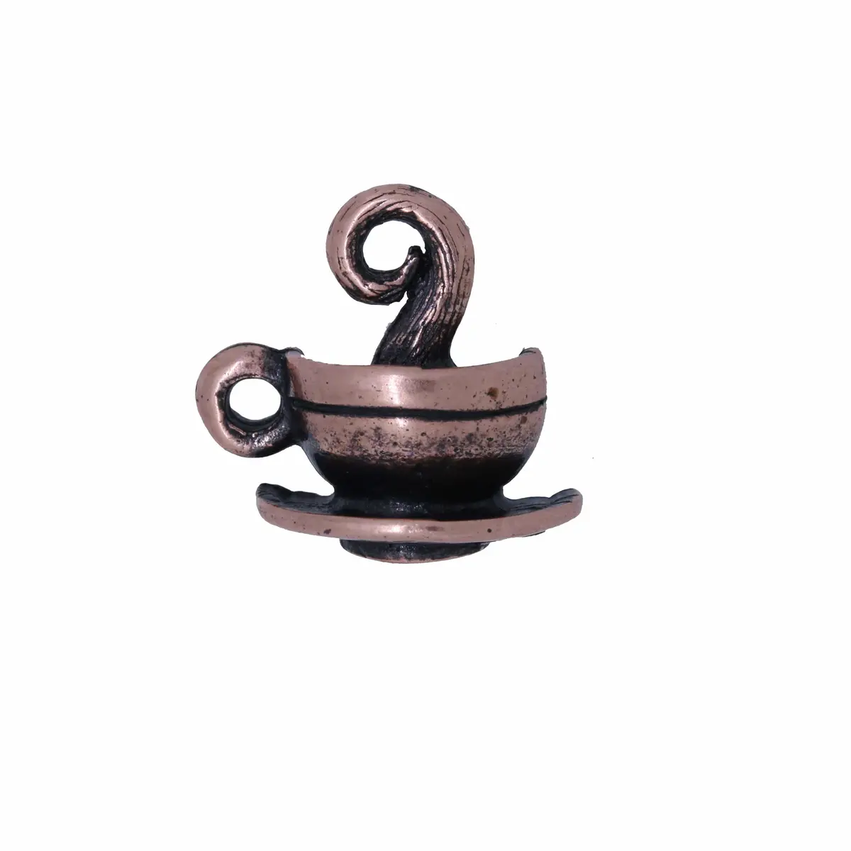 Coffee Cup Copper Lapel Pin 1