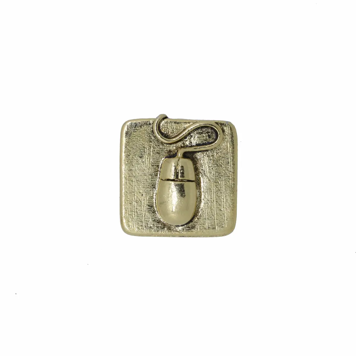 Computer Mouse Gold Lapel Pin 1