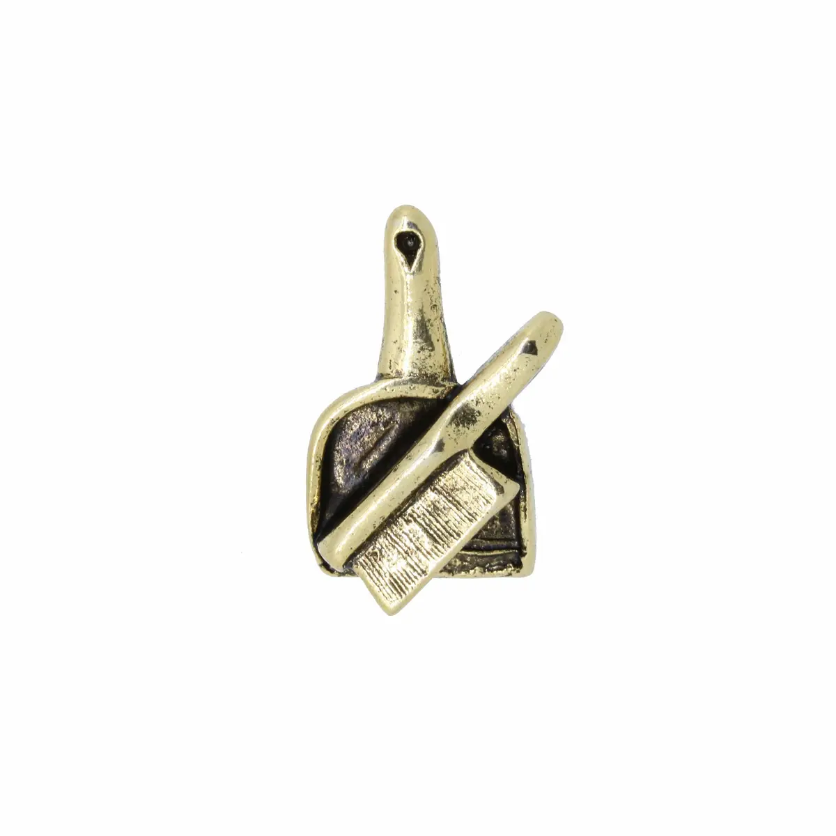Dust Pan Gold Lapel Pin 1