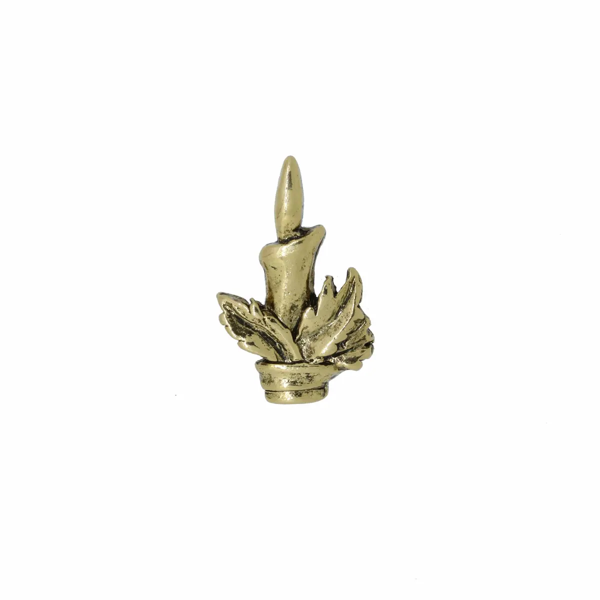 Candlestick Gold Lapel Pin 1