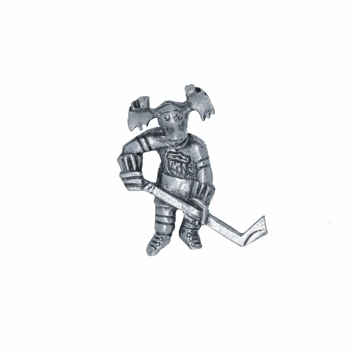 Hockey Moose Lapel Pin 1