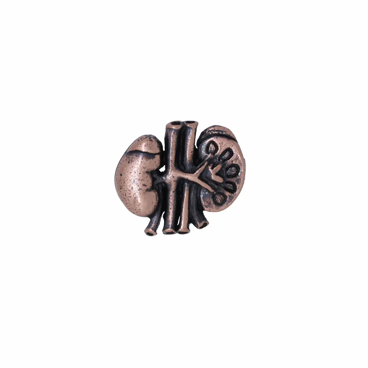 Kidney Copper Lapel Pin 1